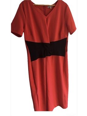 Rebel Wilson Womens stretchy dress Sz 1x Plus Flamingo Polyester new Prototype